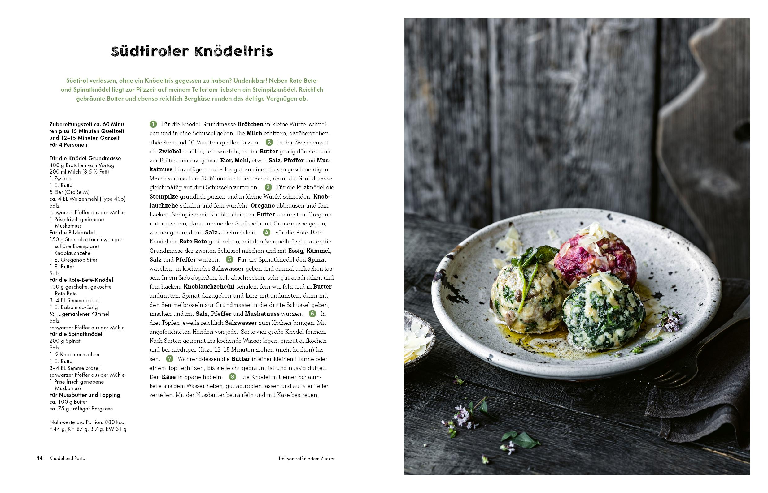 Beispielinhalt (Bild) Deftig vegetarisch - Alpenküche