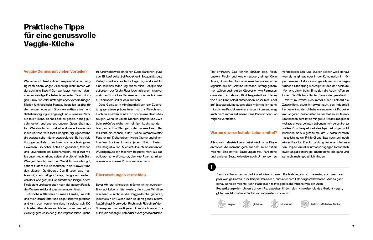 Beispielinhalt (Bild) Feierabend-Blitzrezepte veggie