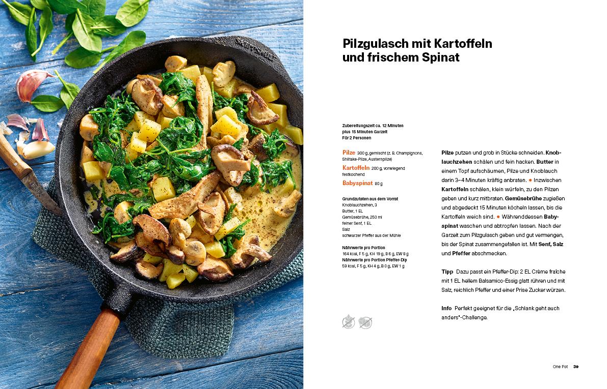 Beispielinhalt (Bild) Feierabend-Blitzrezepte veggie