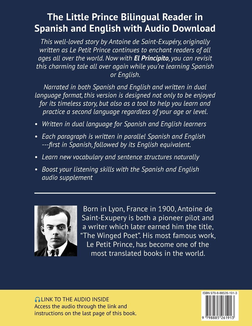 Rückseitencover The Little Prince (El Principito)