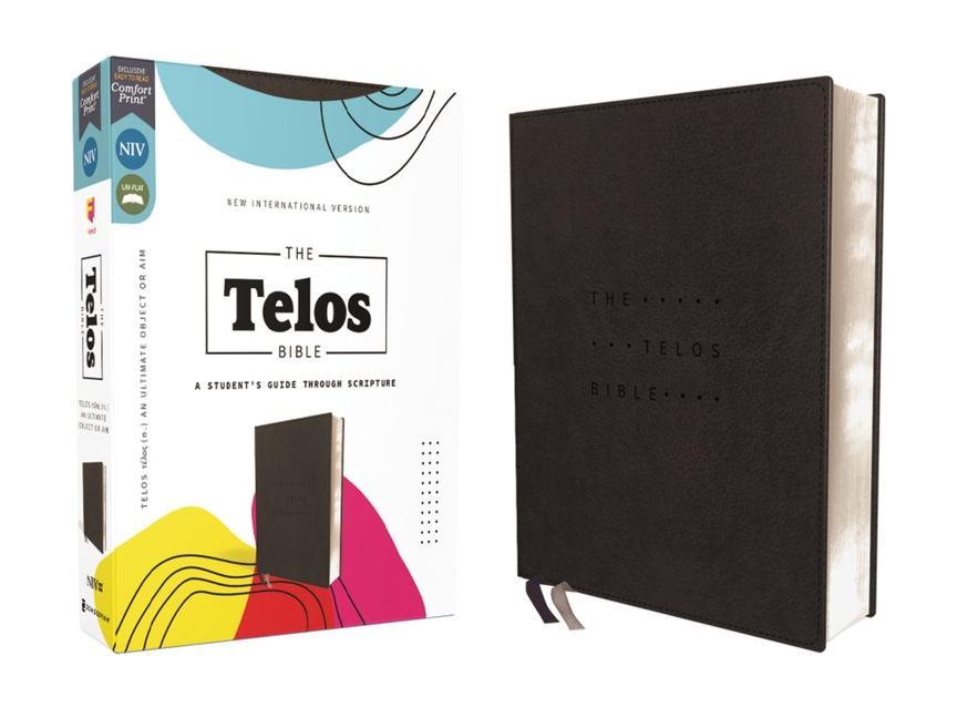 Vorderes Coverbild Niv, the Telos Bible, Leathersoft, Charcoal, Comfort Print