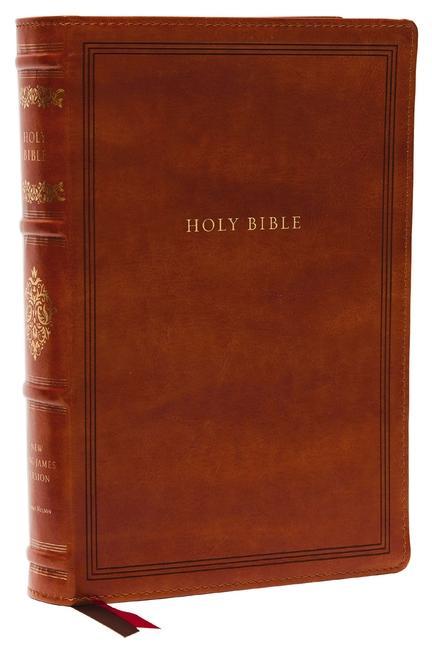 Vorderes Coverbild KJV, Wide-Margin Reference Bible, Sovereign Collection, Leathersoft, Brown, Red Letter, Comfort Print