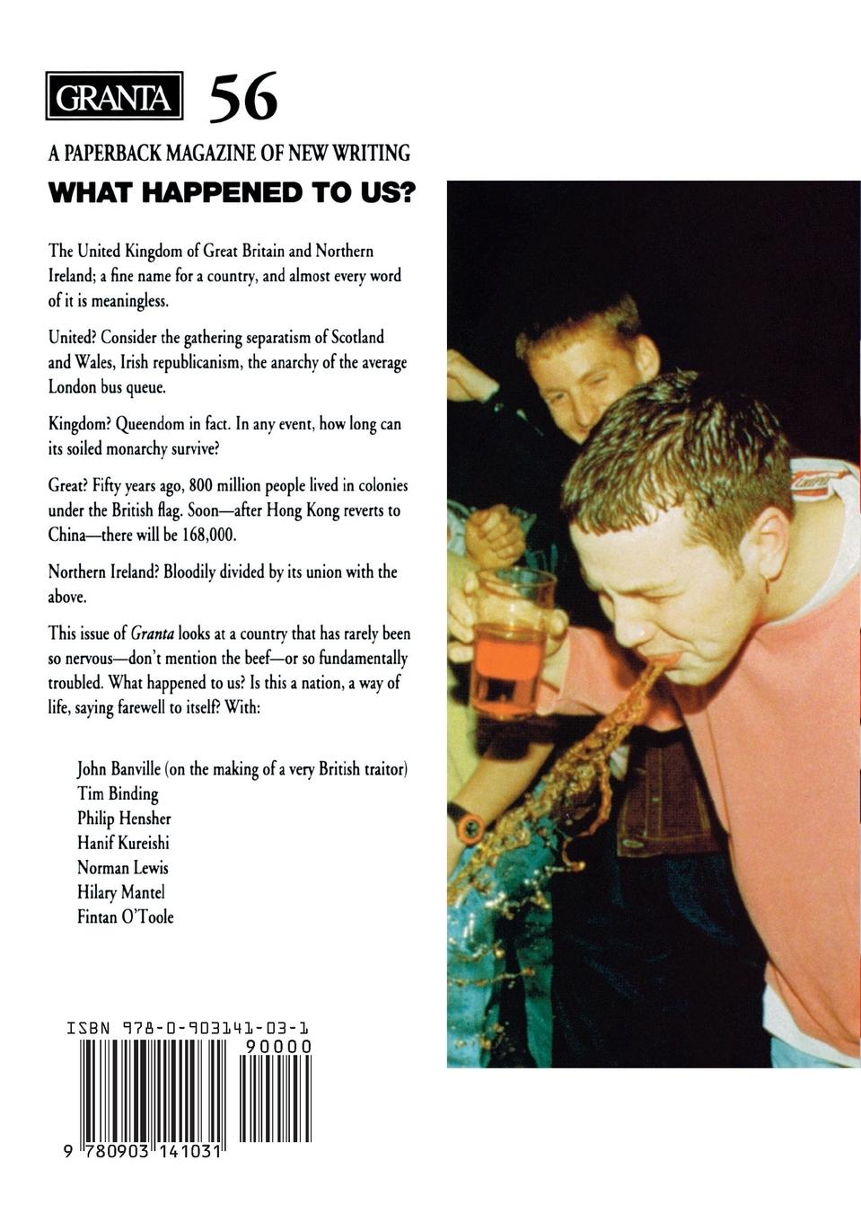Rückseitencover Granta 56