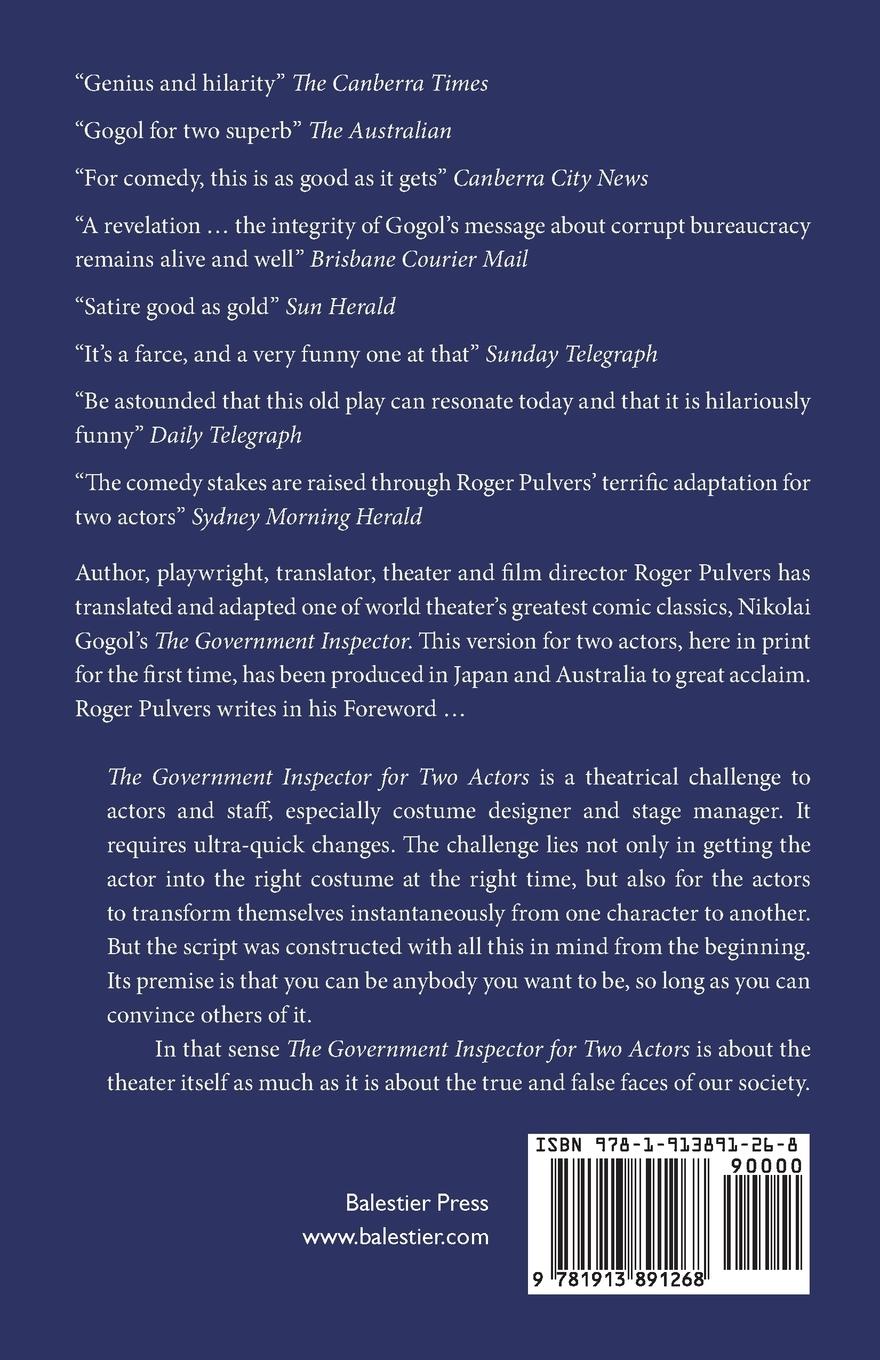 Rückseitencover The Government Inspector for Two Actors