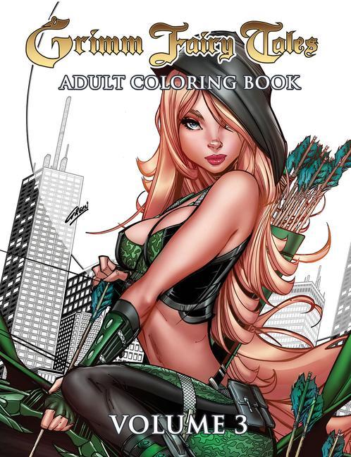 Vorderes Coverbild Grimm Fairy Tales Adult Coloring Book Volume 3