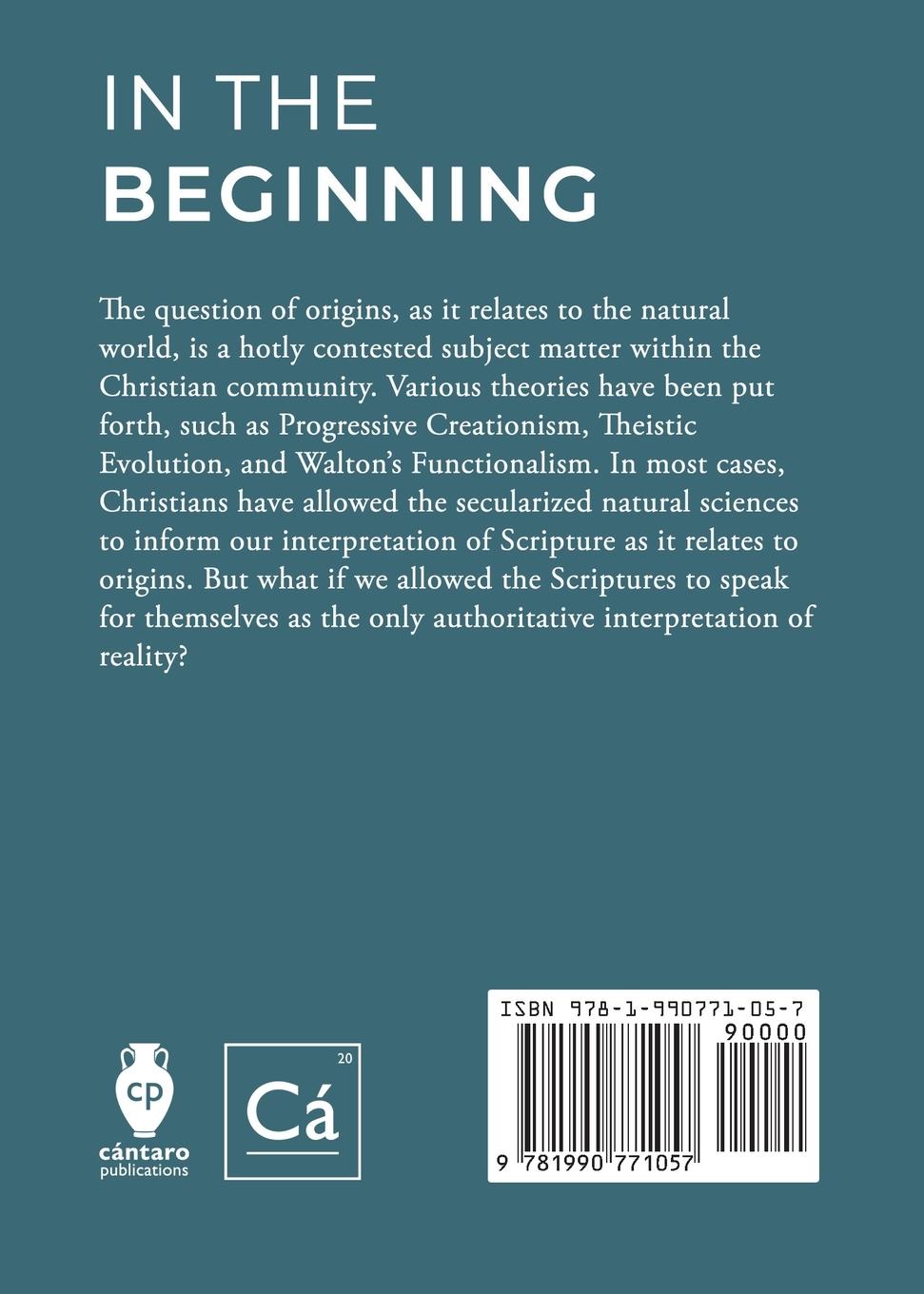 Rückseitencover In the Beginning