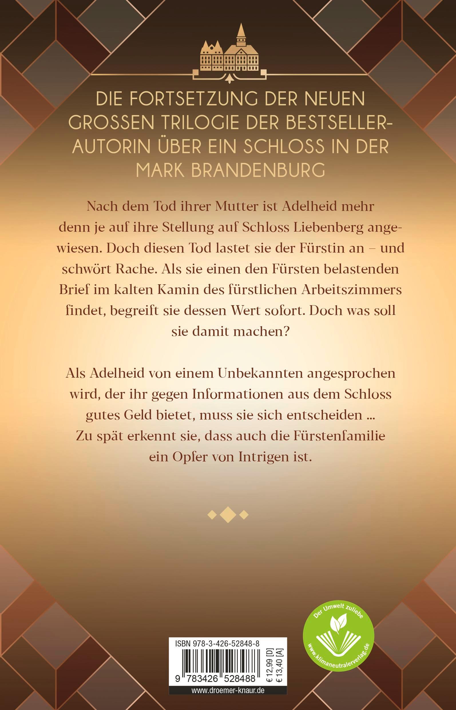 Rückseitencover Schloss Liebenberg. Hinter dem falschen Glanz