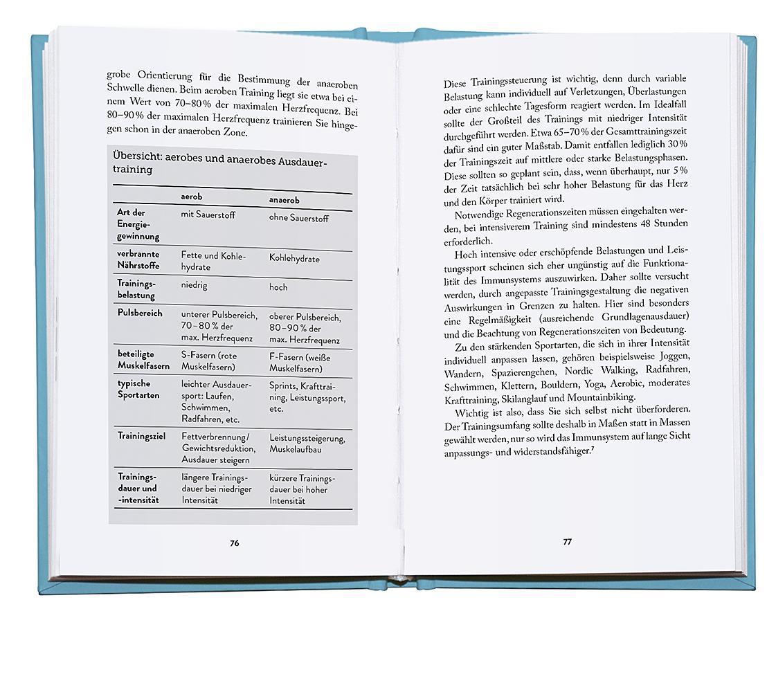 Beispielinhalt (Bild) Das Immunbooster-Handbuch