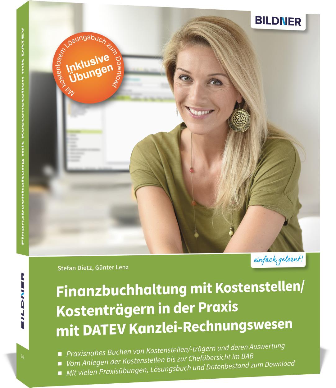 Vorderes Coverbild Finanzbuchhaltung mit Kostenstellen/Kostenträgern in der Praxis mit DATEV Kanzlei-Rechnungswesen