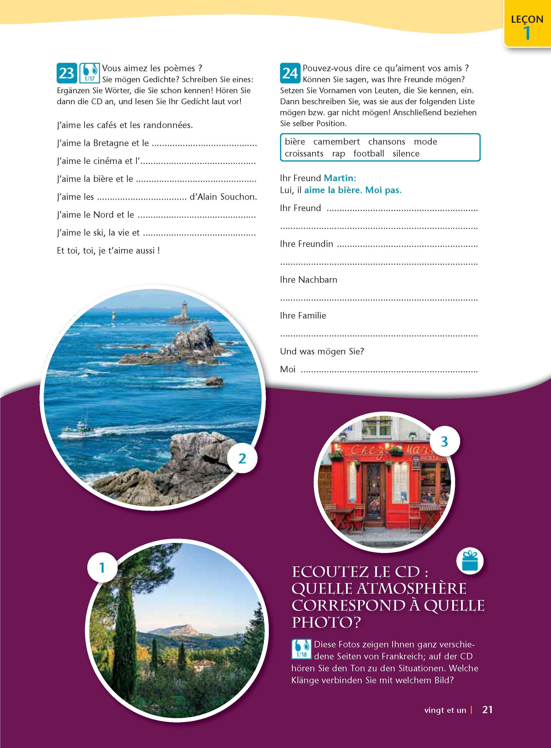 Beispielinhalt (Bild) Langenscheidt Komplett-Paket Französisch