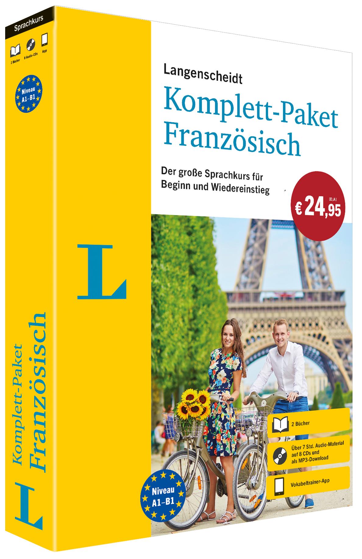 Vorderes Coverbild Langenscheidt Komplett-Paket Französisch