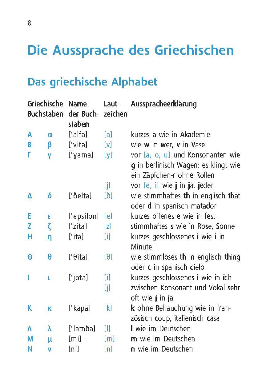 Beispielinhalt (Bild) Langenscheidt Universal-Wörterbuch Griechisch