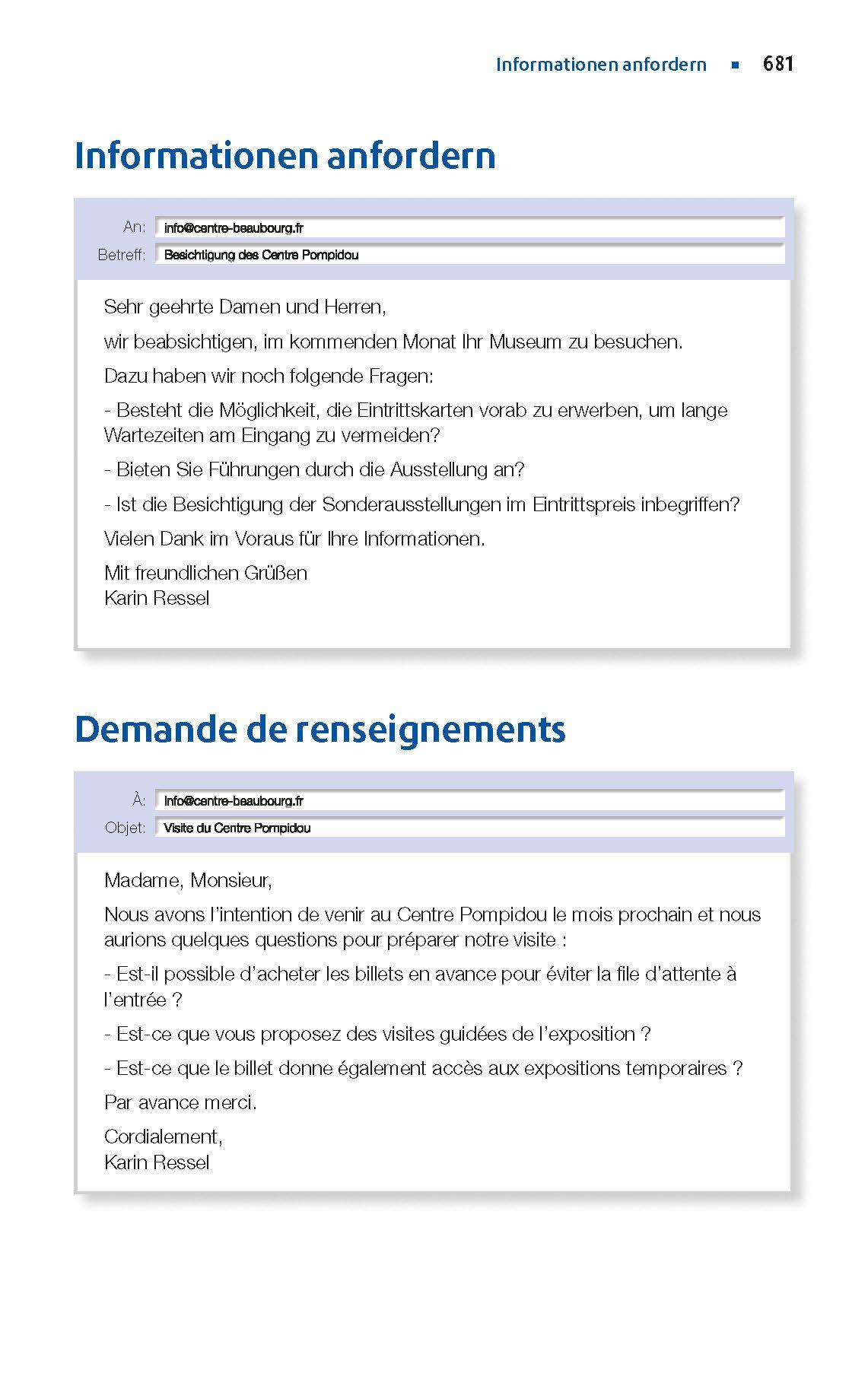 Beispielinhalt (Bild) Langenscheidt Praktisches Wörterbuch Französisch