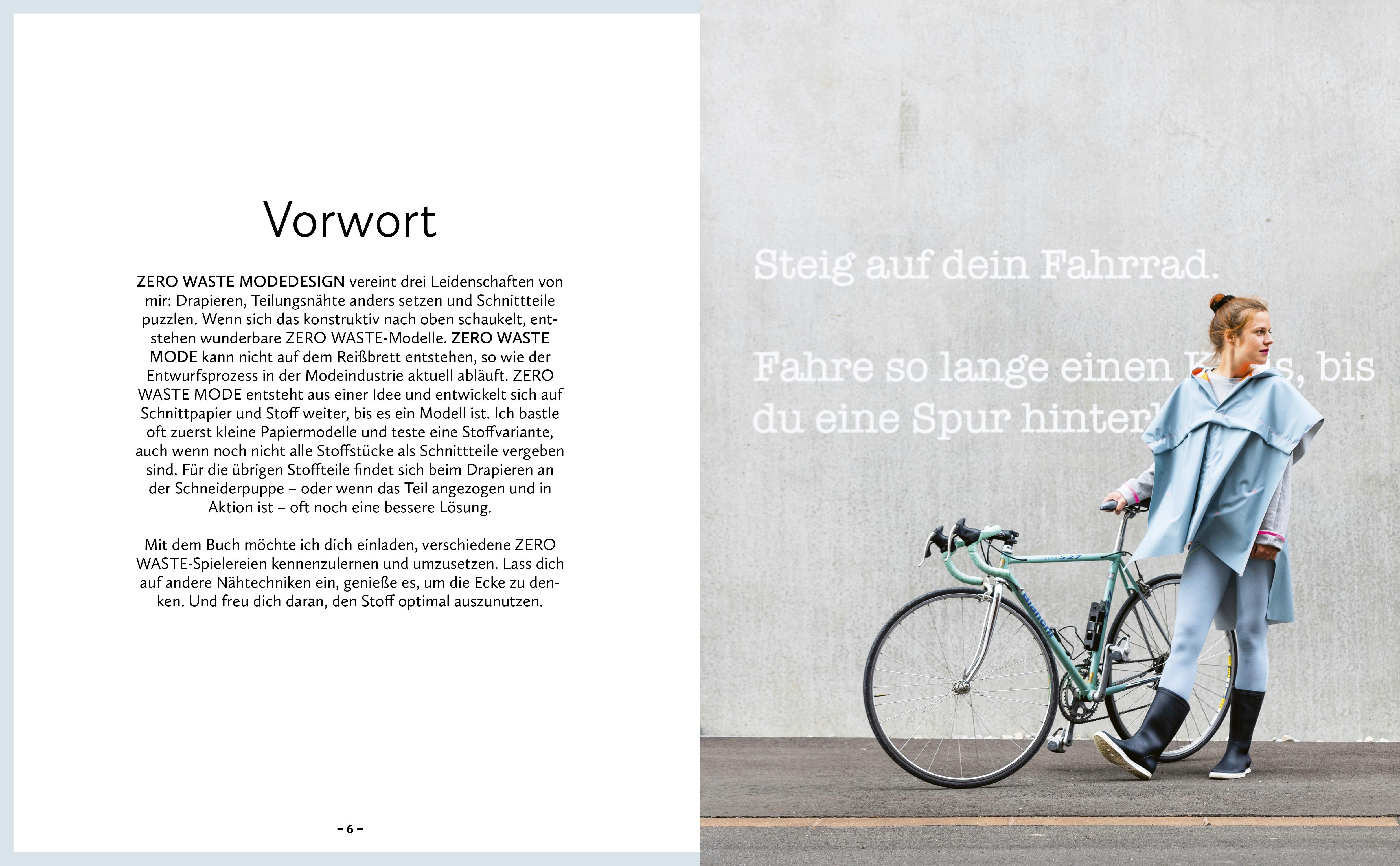 Beispielinhalt (Bild) Zero Waste Nähen. 25 Schnittmuster - Zuschnitt ohne Stoffreste