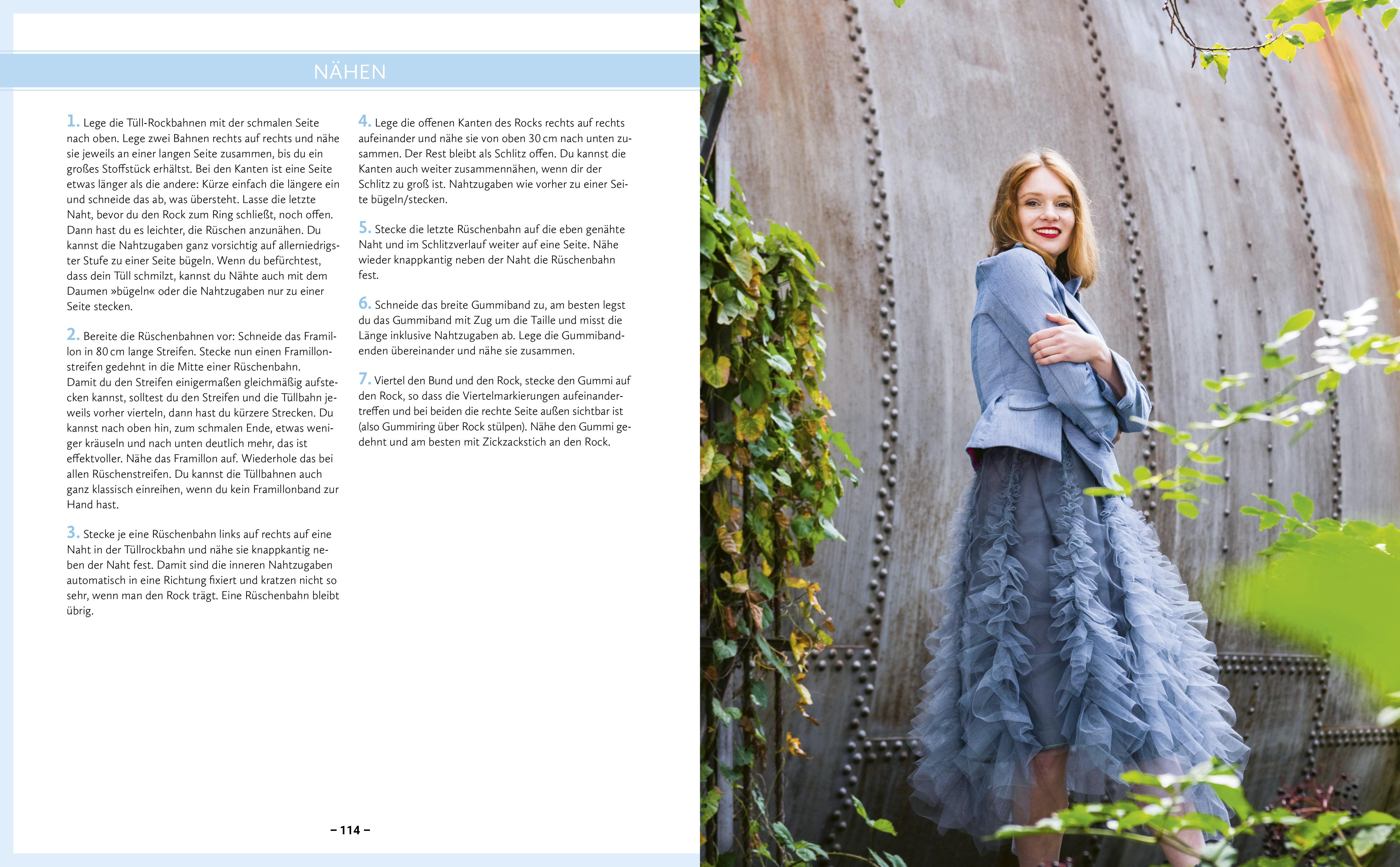 Beispielinhalt (Bild) Zero Waste Nähen. 25 Schnittmuster - Zuschnitt ohne Stoffreste