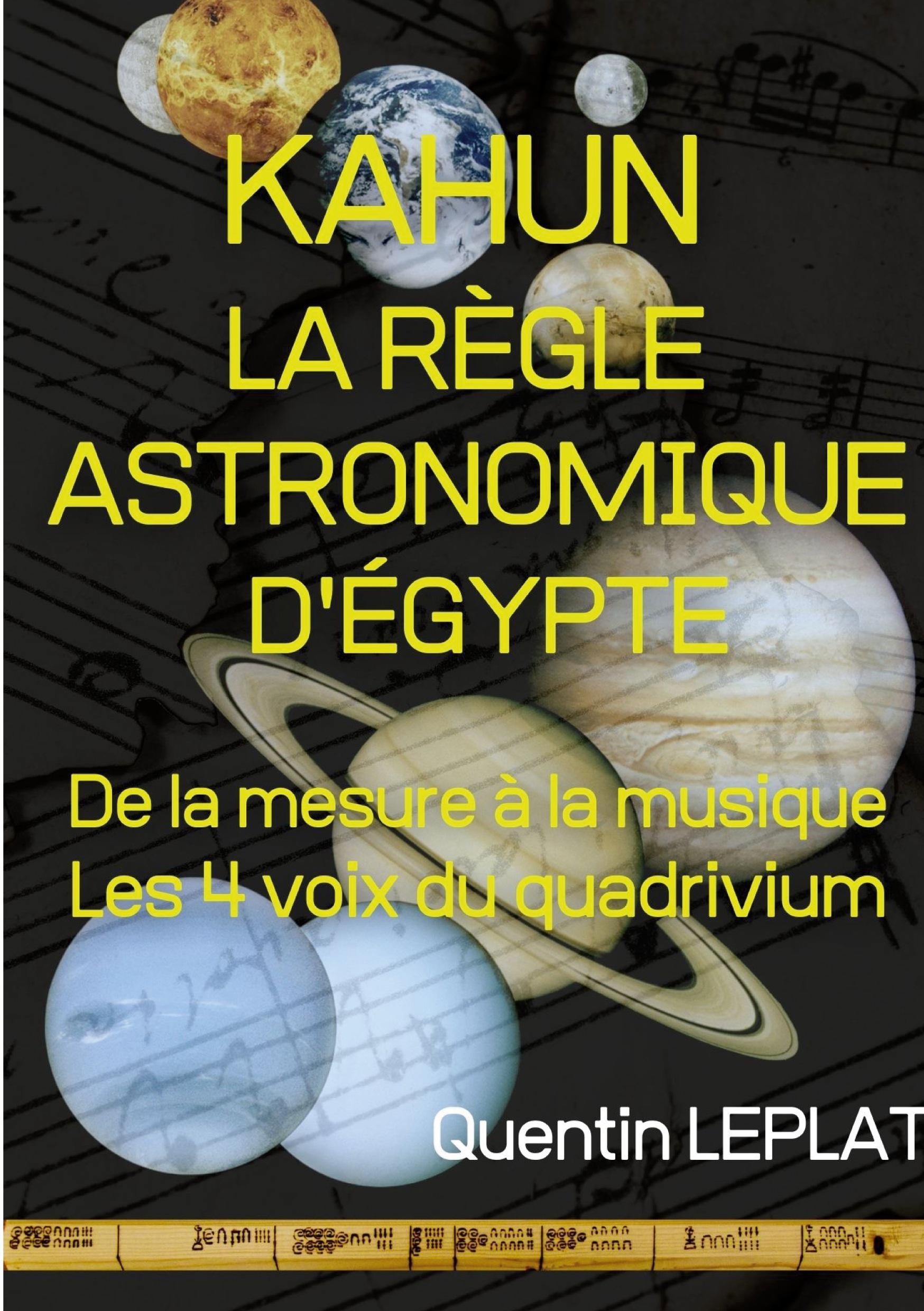 Vorderes Coverbild KAHUN : LA RÈGLE ASTRONOMIQUE D'EGYPTE