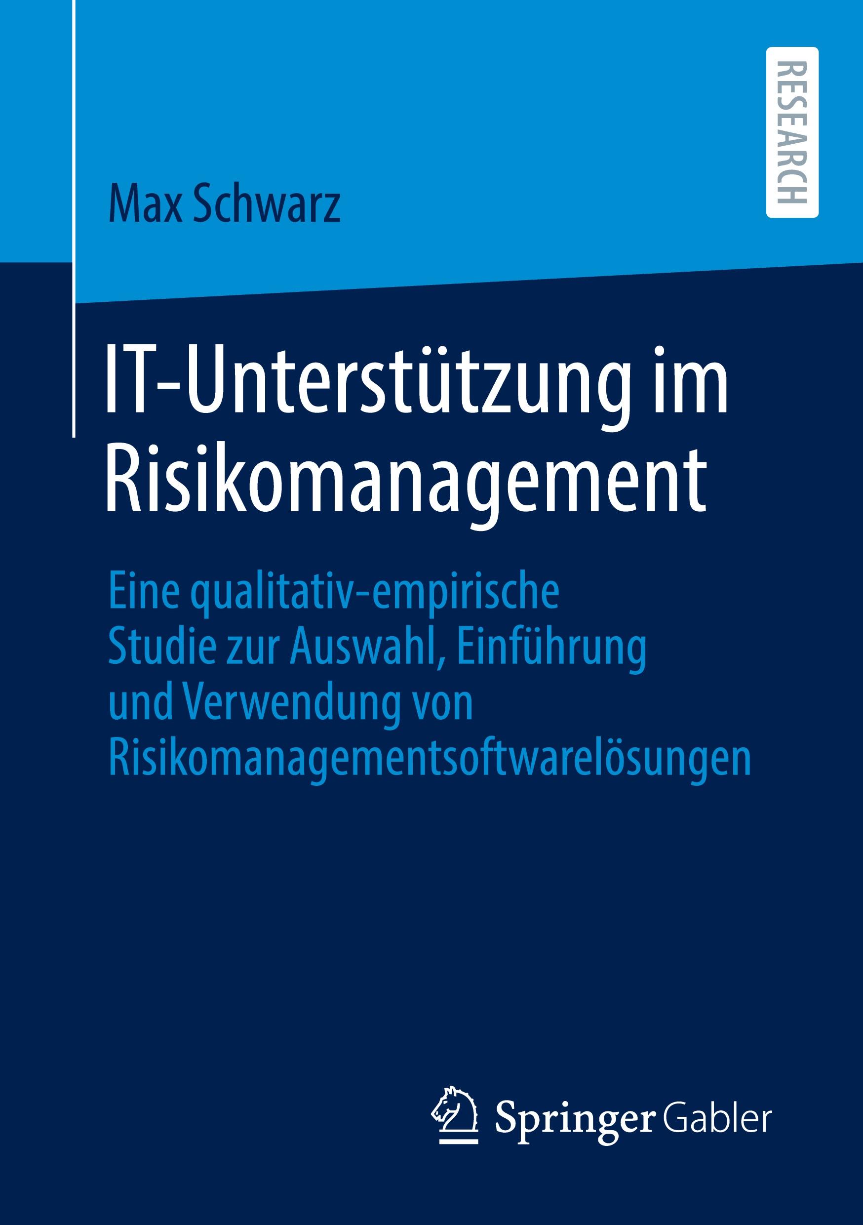 Vorderes Coverbild IT-Unterstützung im Risikomanagement