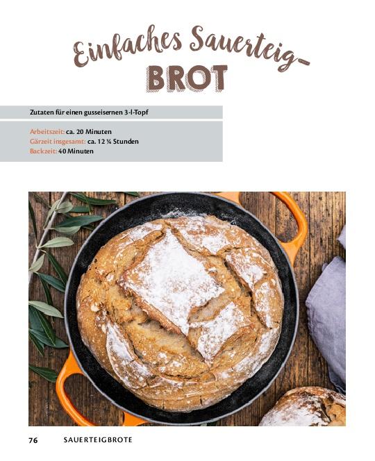 Beispielinhalt (Bild) Brot aus dem Gusstopf