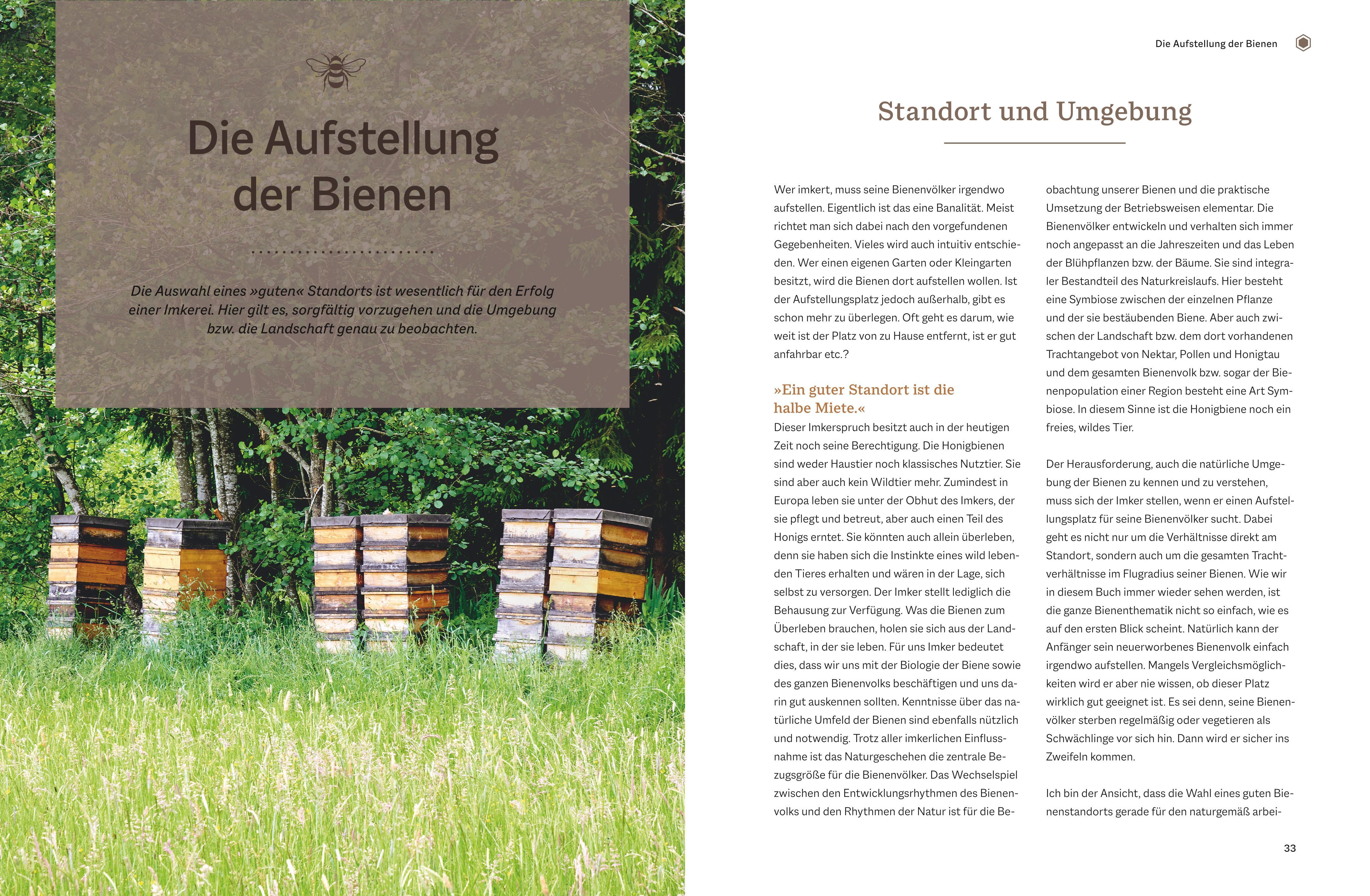 Beispielinhalt (Bild) Bienengemäß imkern im Jahreslauf
