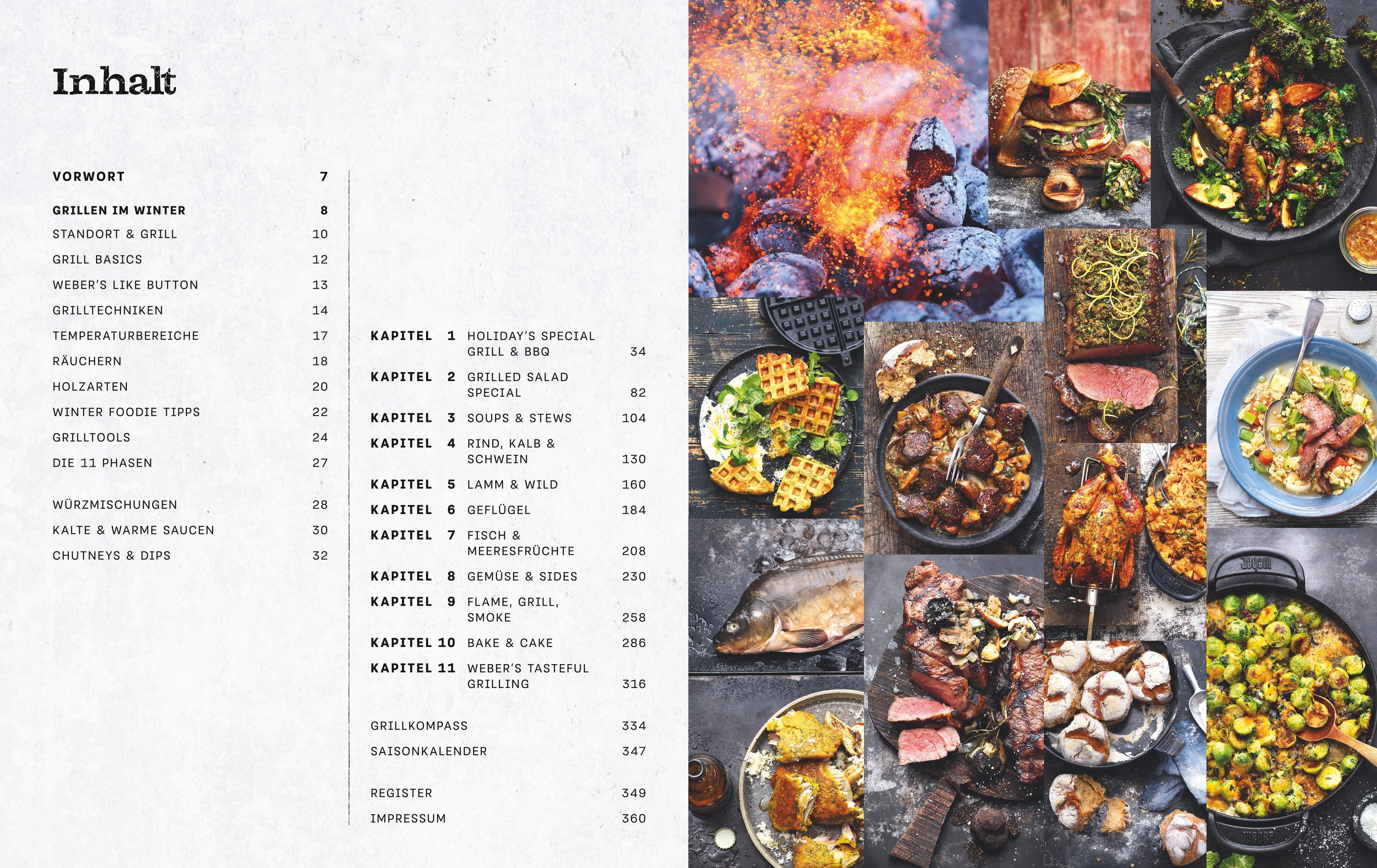 Beispielinhalt (Bild) Weber's Wintergrillbibel