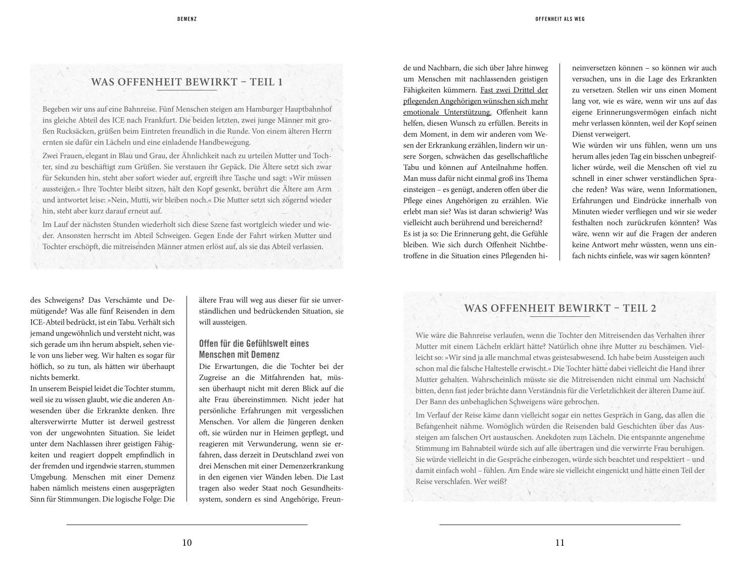 Beispielinhalt (Bild) Demenz - gelassen betreuen und pflegen