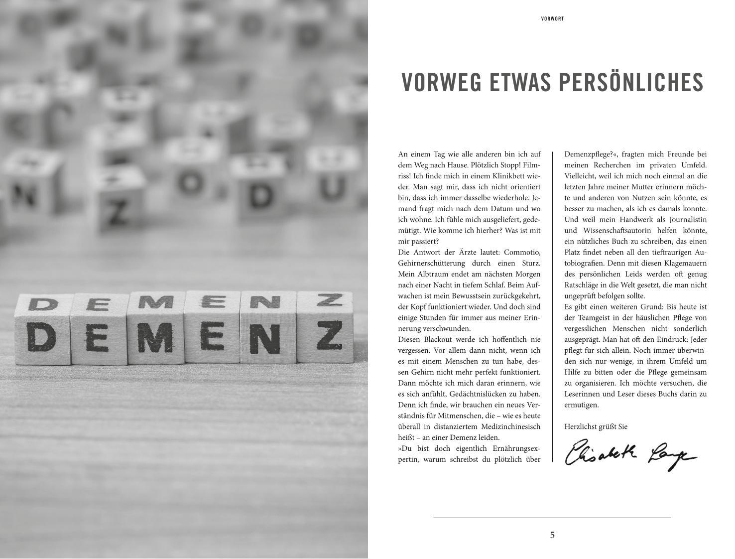 Beispielinhalt (Bild) Demenz - gelassen betreuen und pflegen