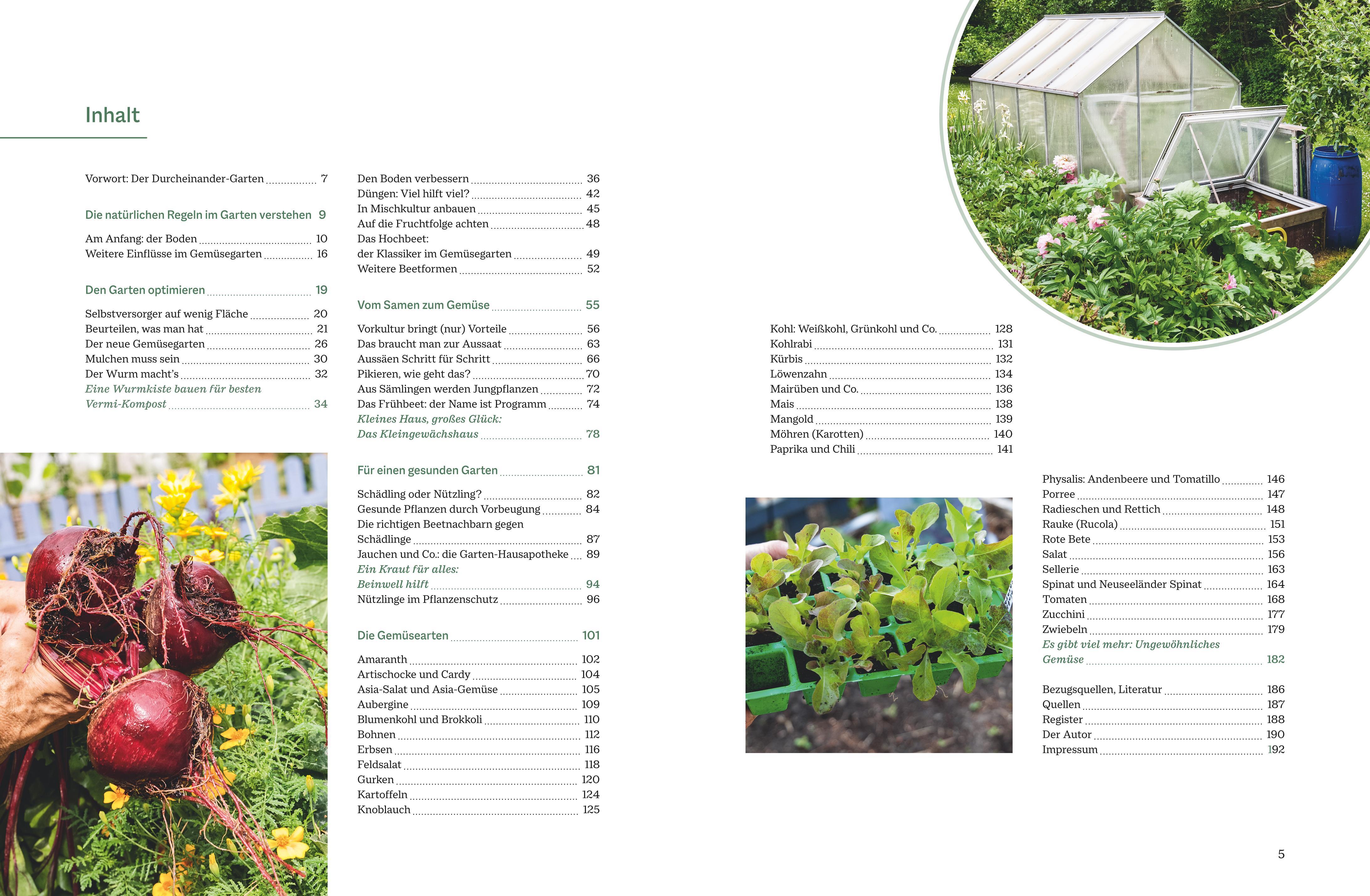 Beispielinhalt (Bild) Der optimale Gemüsegarten