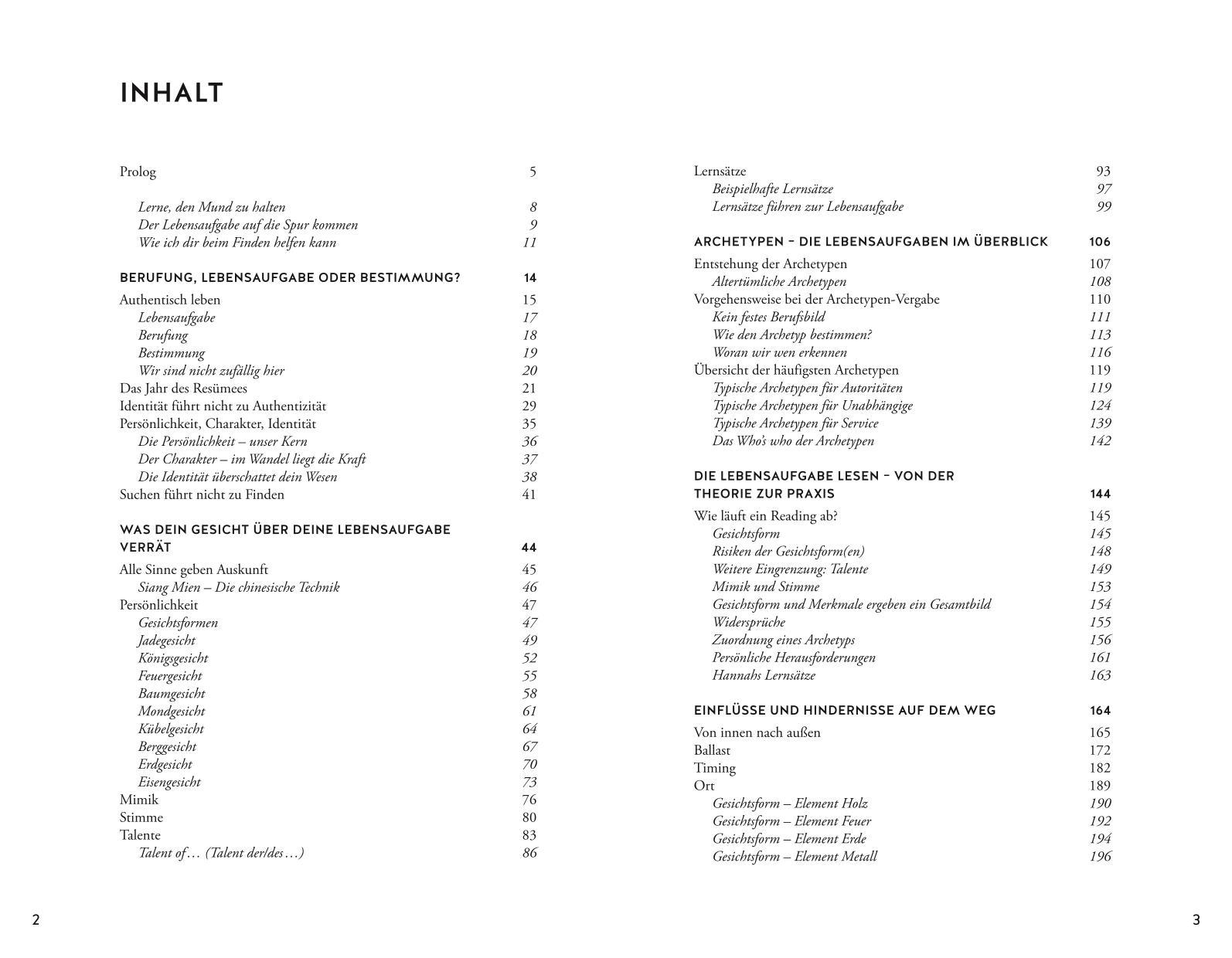 Beispielinhalt (Bild) Ich lese deine Lebensaufgabe