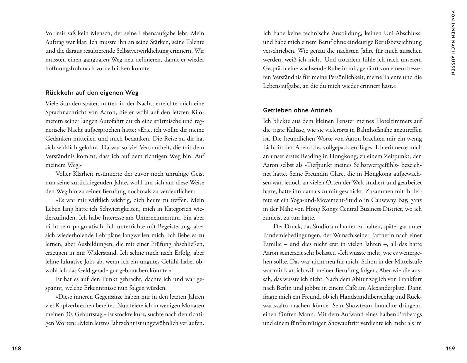 Beispielinhalt (Bild) Ich lese deine Lebensaufgabe