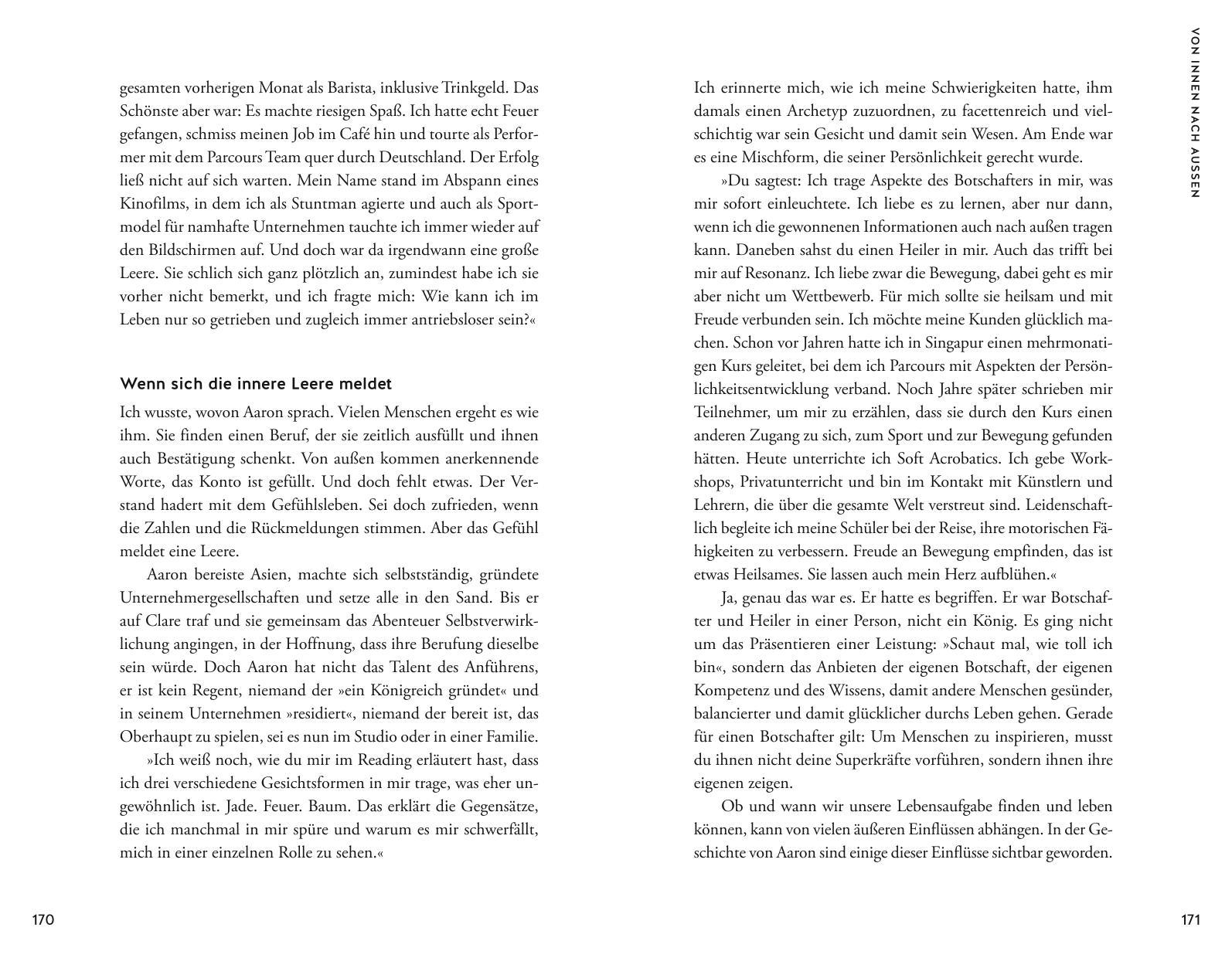 Beispielinhalt (Bild) Ich lese deine Lebensaufgabe