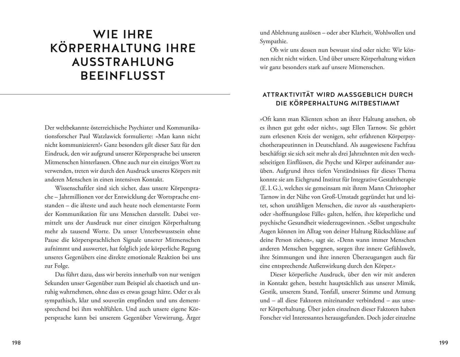 Beispielinhalt (Bild) Die Macht der Haltung