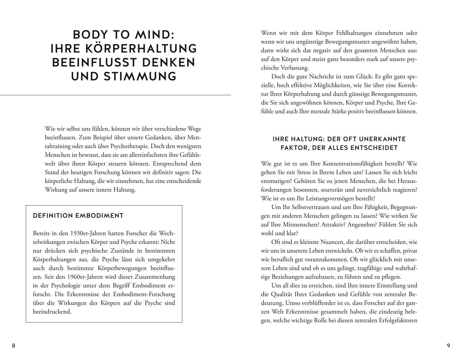 Beispielinhalt (Bild) Die Macht der Haltung