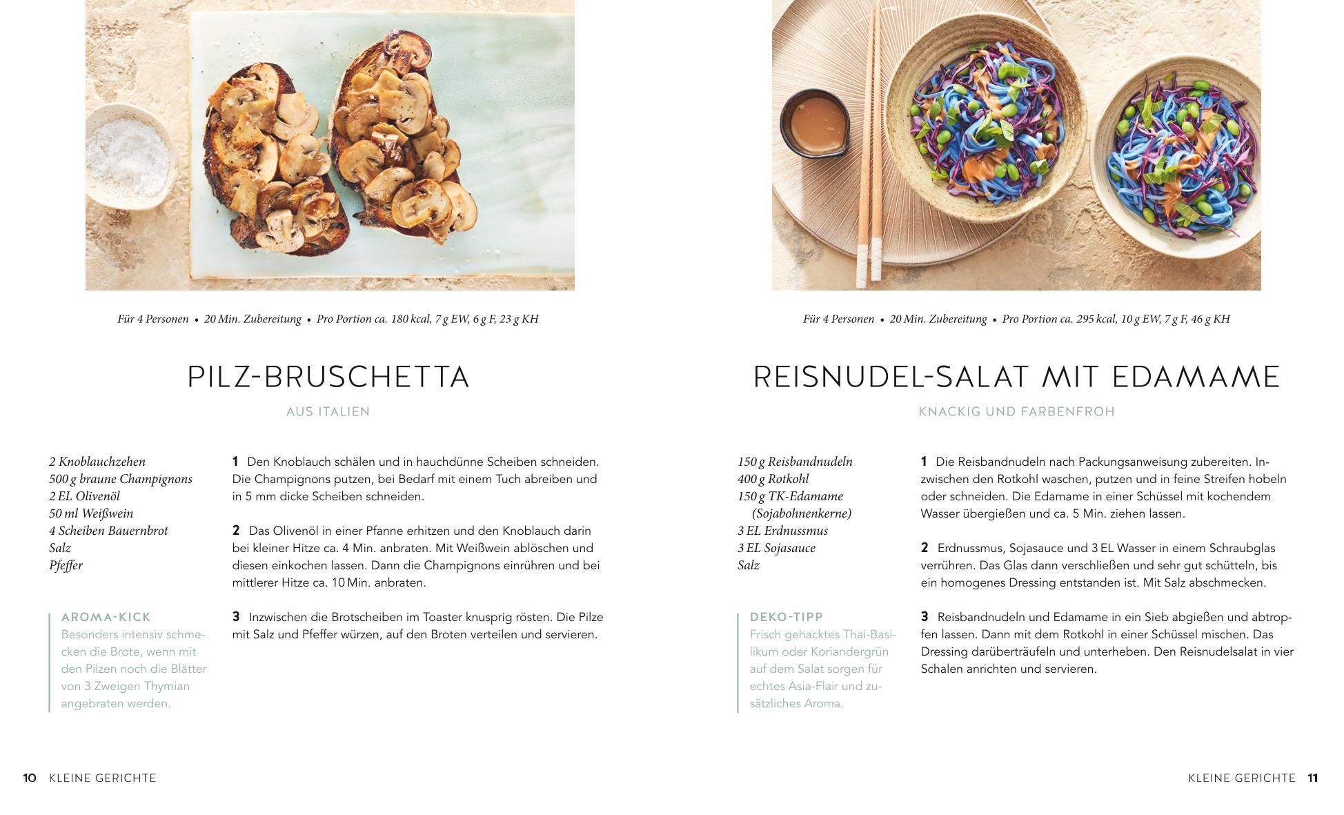 Beispielinhalt (Bild) Happy vegan mit 5 Zutaten