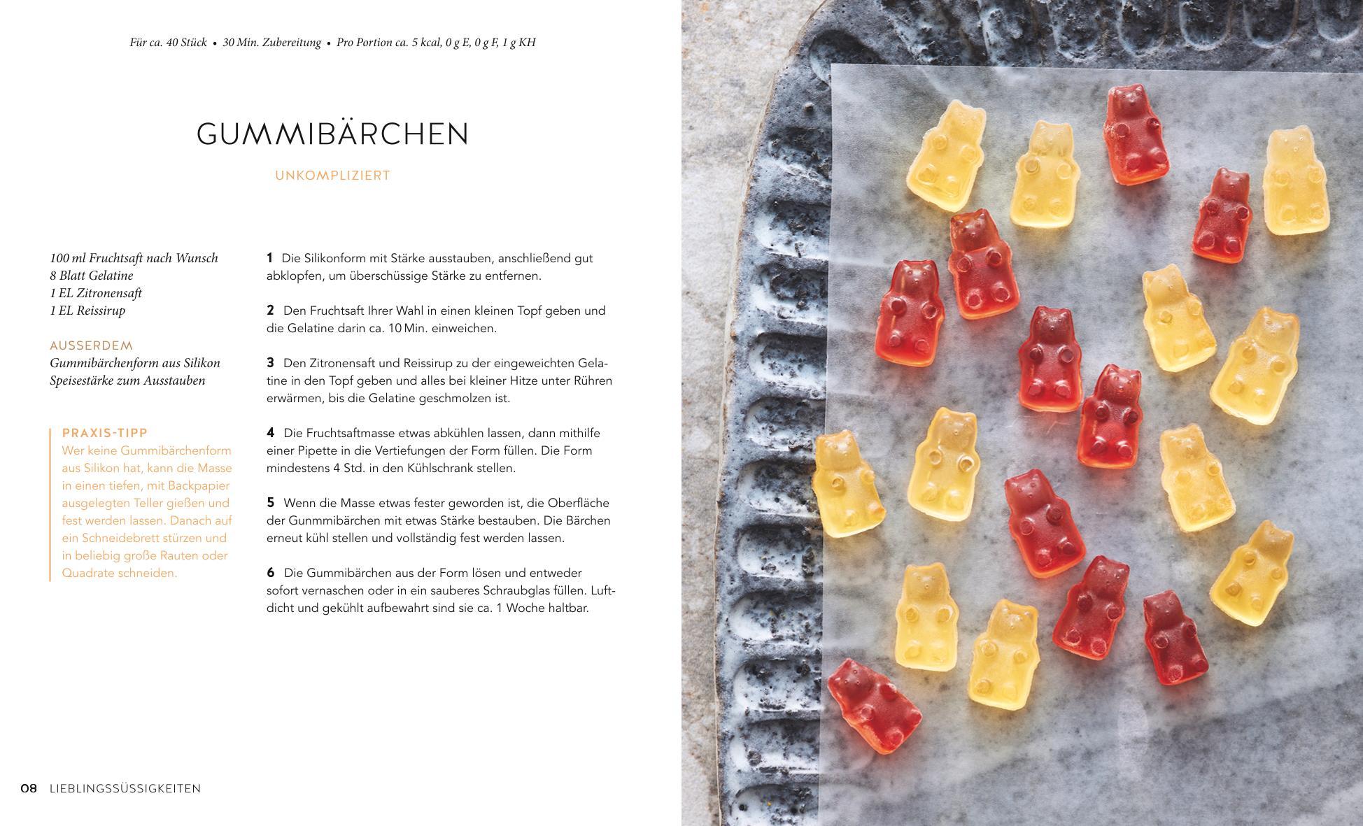 Beispielinhalt (Bild) Süßigkeiten zuckerfrei