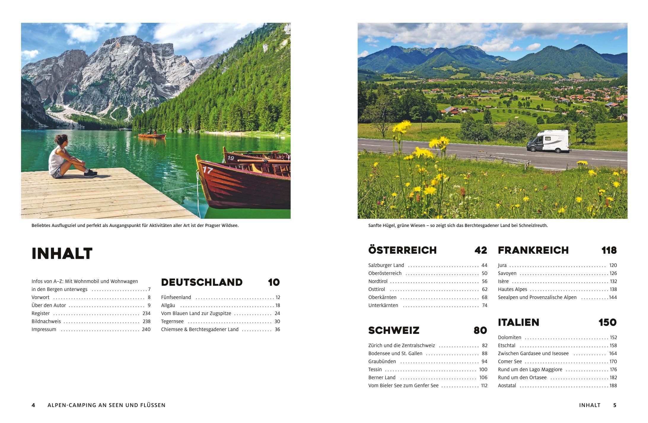 Beispielinhalt (Bild) Yes we camp! Alpen-Camping an Seen und Flüssen