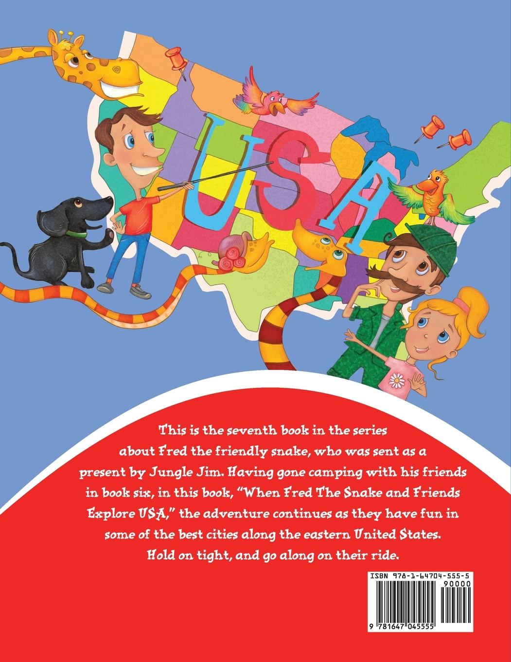 Rückseitencover When Fred the Snake and Friends Explore USA East