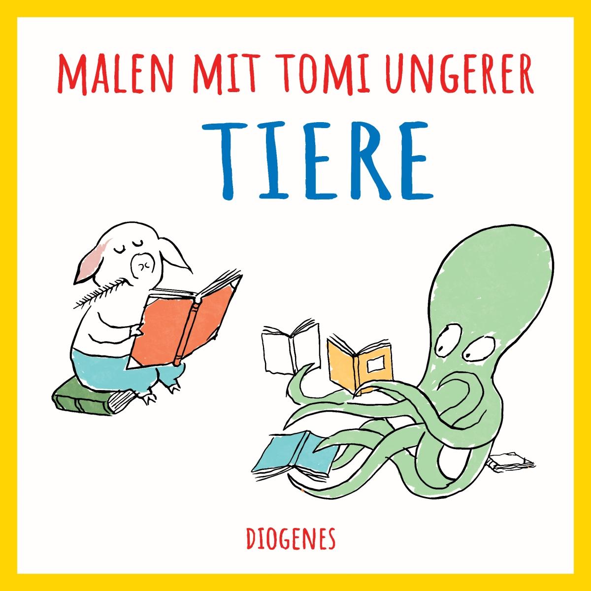 Vorderes Coverbild Malen mit Tomi Ungerer. Tiere