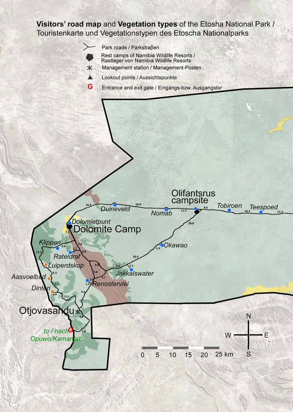 Beispielinhalt (Bild) Das komplette Kartenset NAMIBIA (3-teilig)