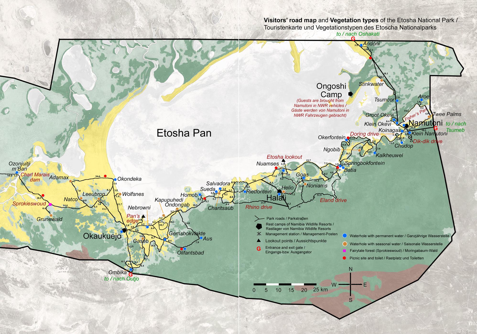 Beispielinhalt (Bild) Das komplette Kartenset NAMIBIA (3-teilig)