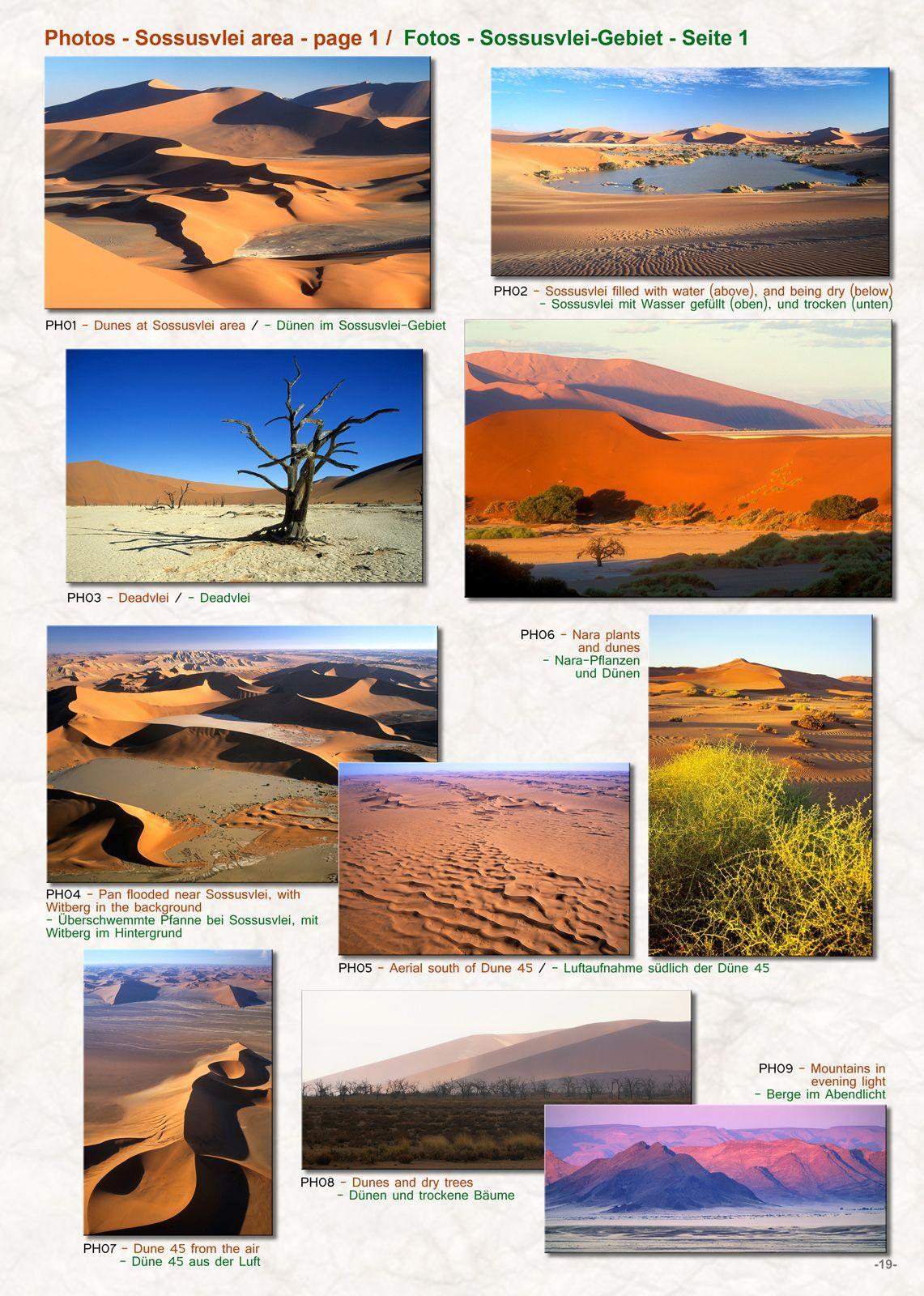 Beispielinhalt (Bild) Das komplette Kartenset NAMIBIA (3-teilig)