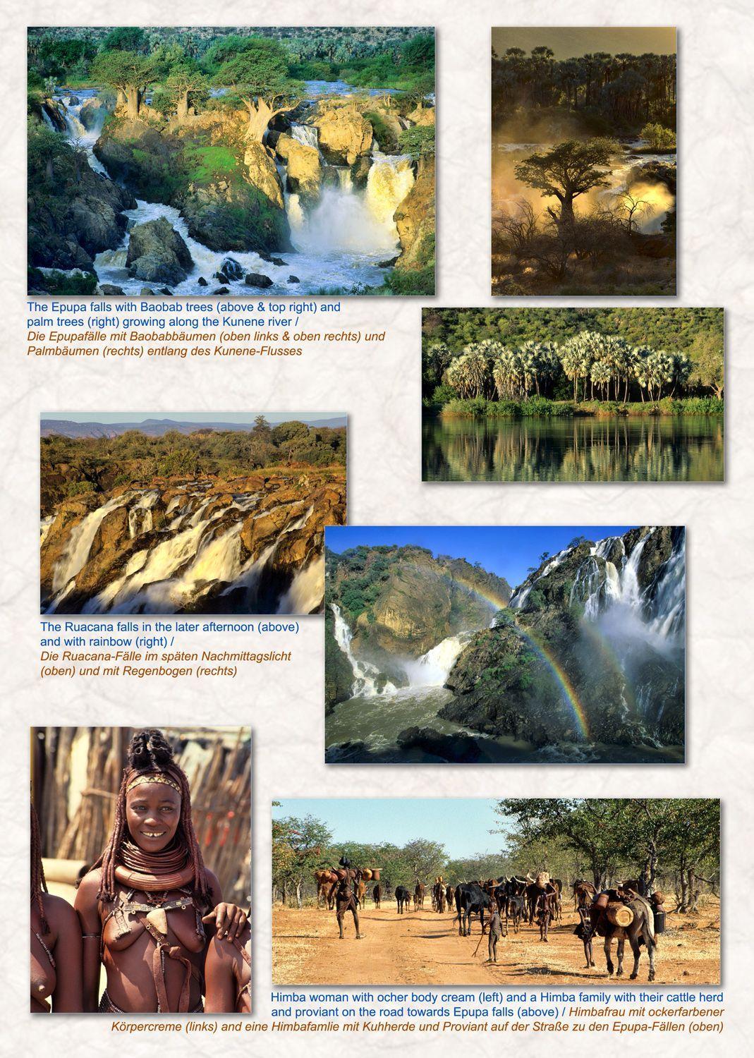 Beispielinhalt (Bild) Das komplette Kartenset NAMIBIA Plus (4-teilig)