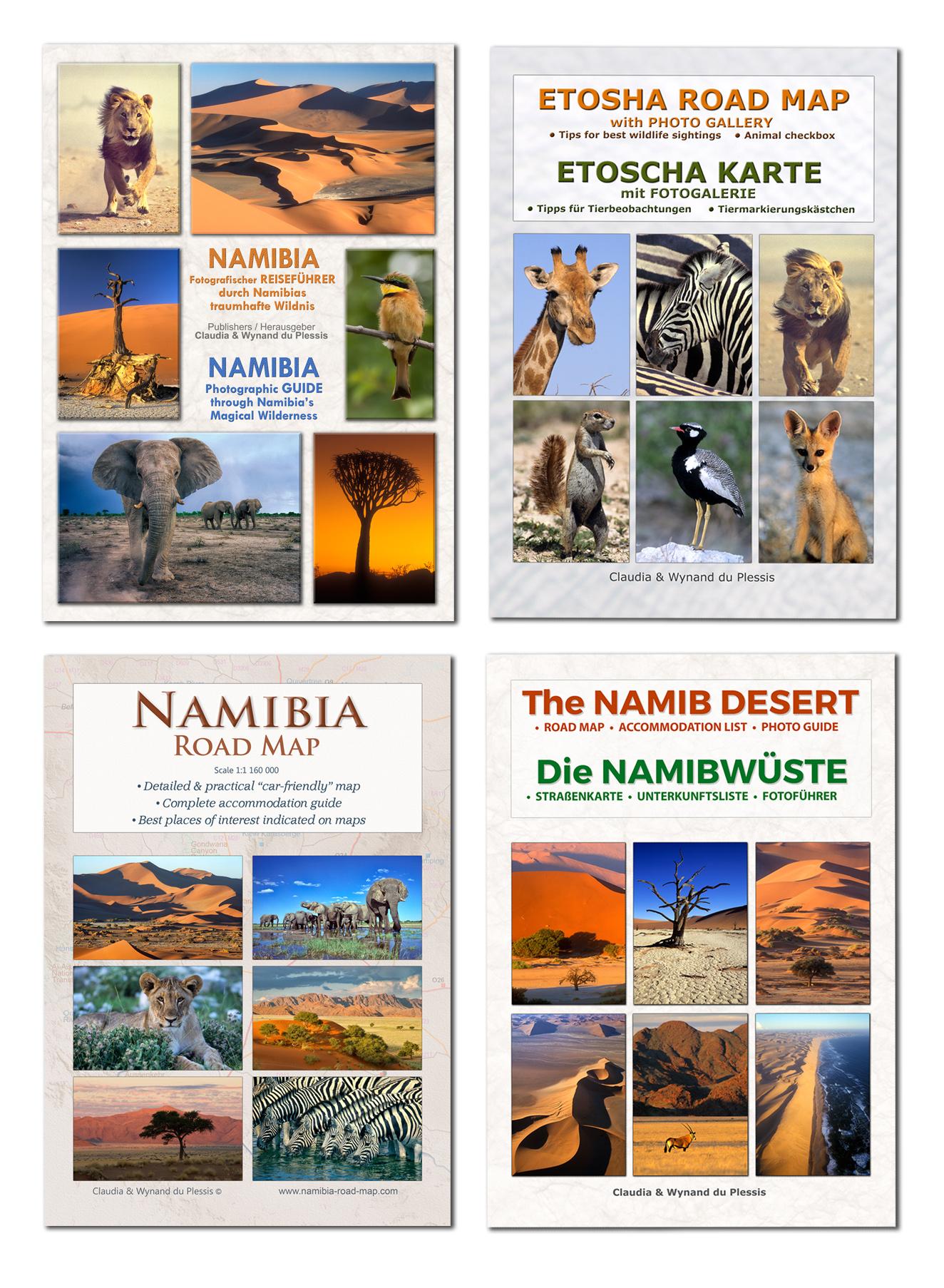 Vorderes Coverbild Das komplette Kartenset NAMIBIA Plus (4-teilig)