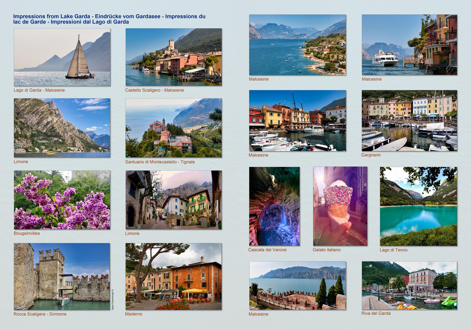 Beispielinhalt (Bild) Gardasee - Lago di Garda (Maßstab 1:33.000)