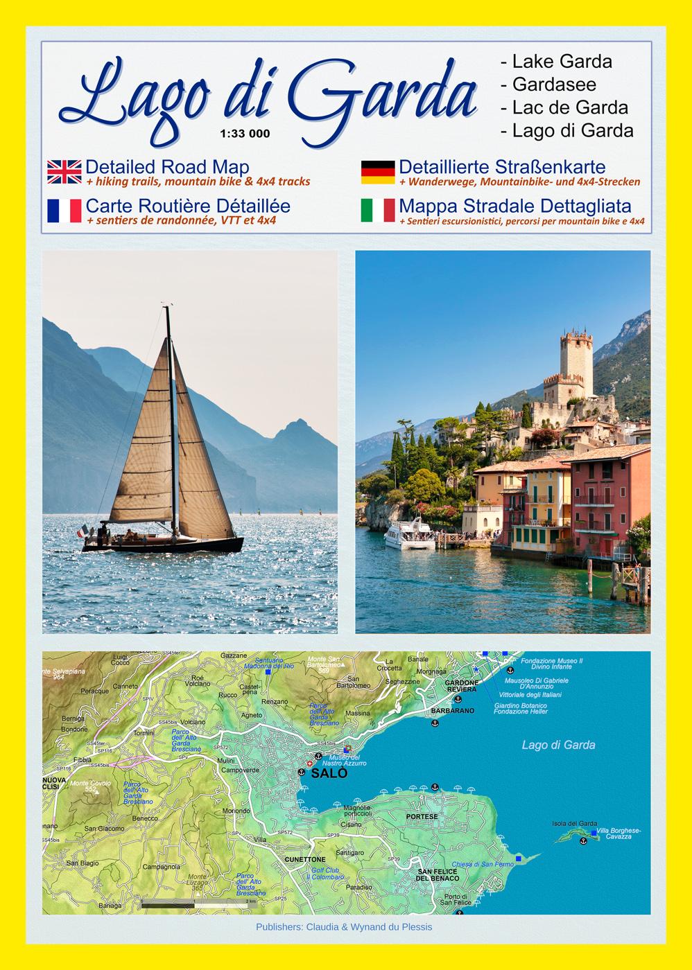 Vorderes Coverbild Gardasee - Lago di Garda (Maßstab 1:33.000)