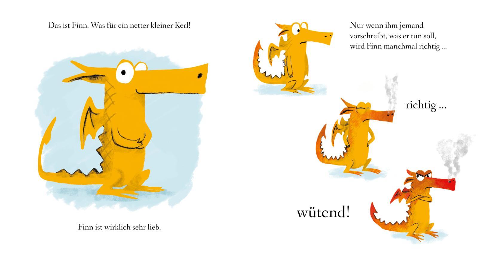 Beispielinhalt (Bild) Kleiner Drache Finn: Kleiner Drache, große Wut