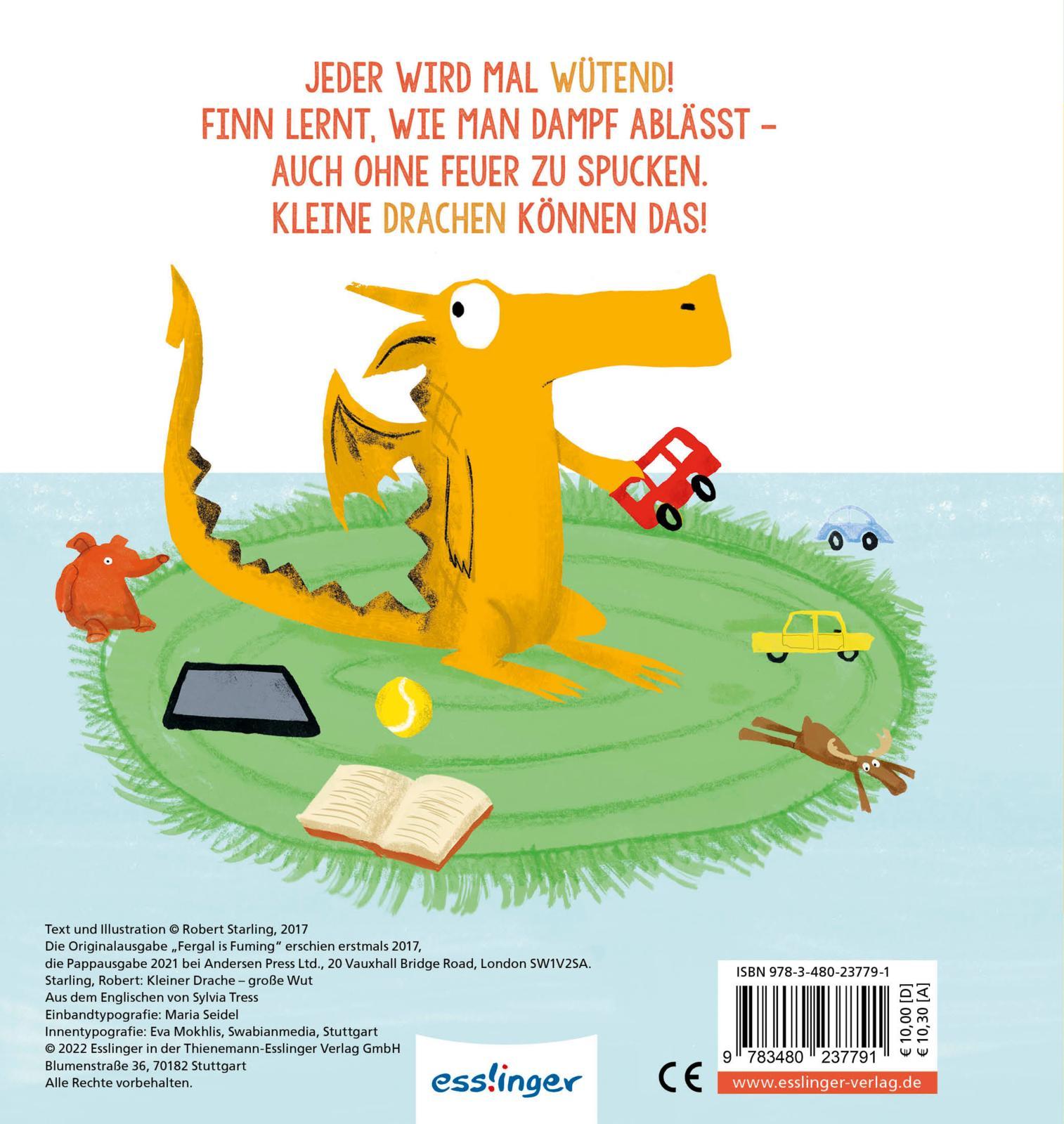 Rückseitencover Kleiner Drache Finn: Kleiner Drache, große Wut