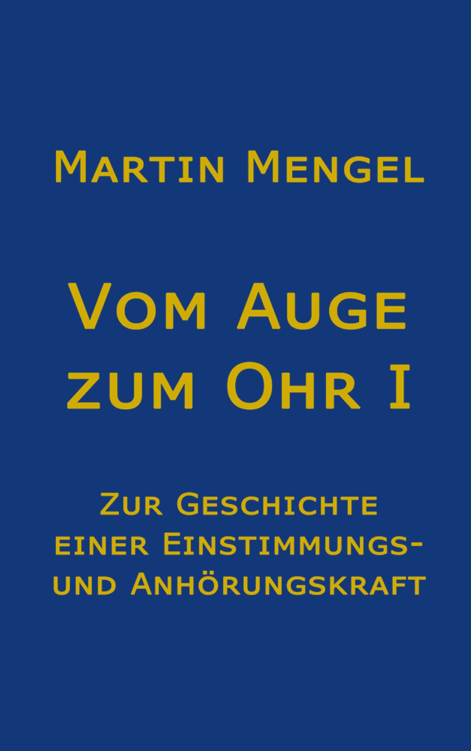 Vorderes Coverbild Vom Auge zum Ohr