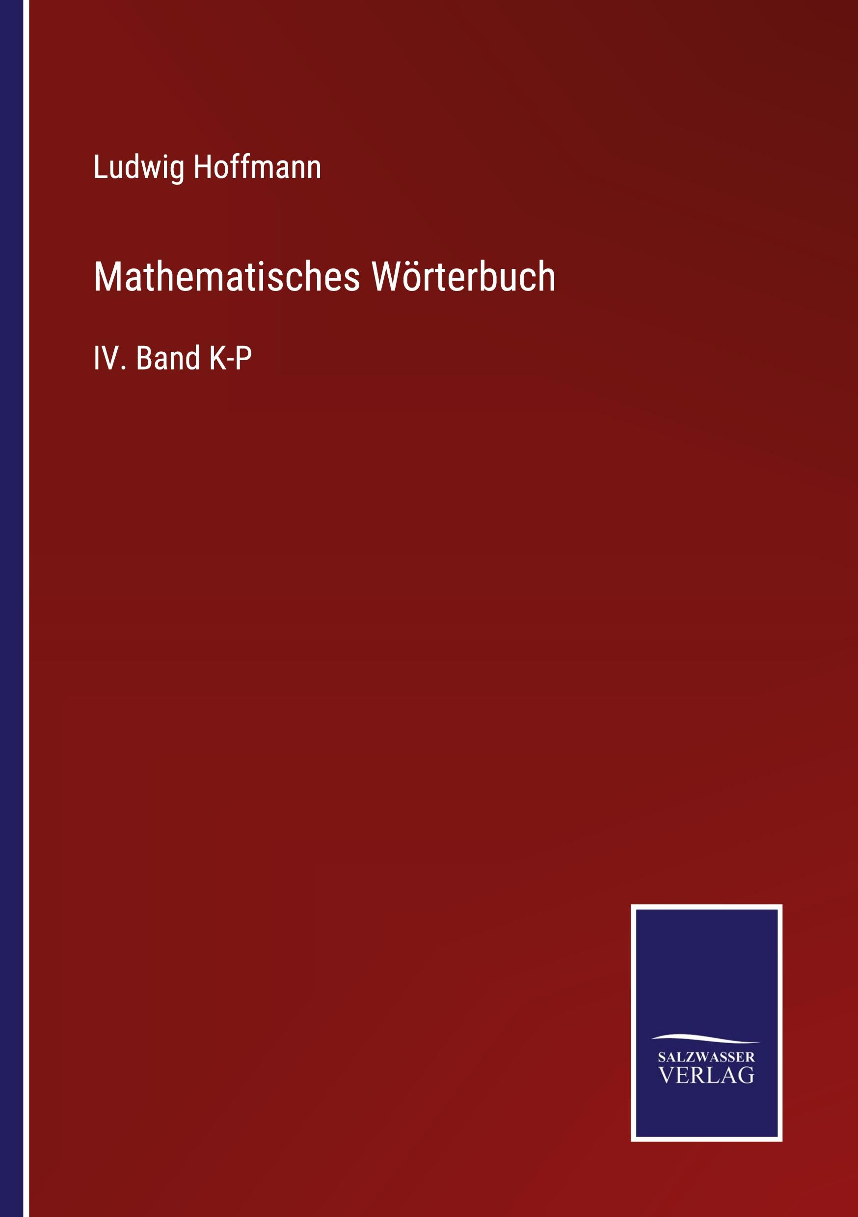 Vorderes Coverbild Mathematisches Wörterbuch