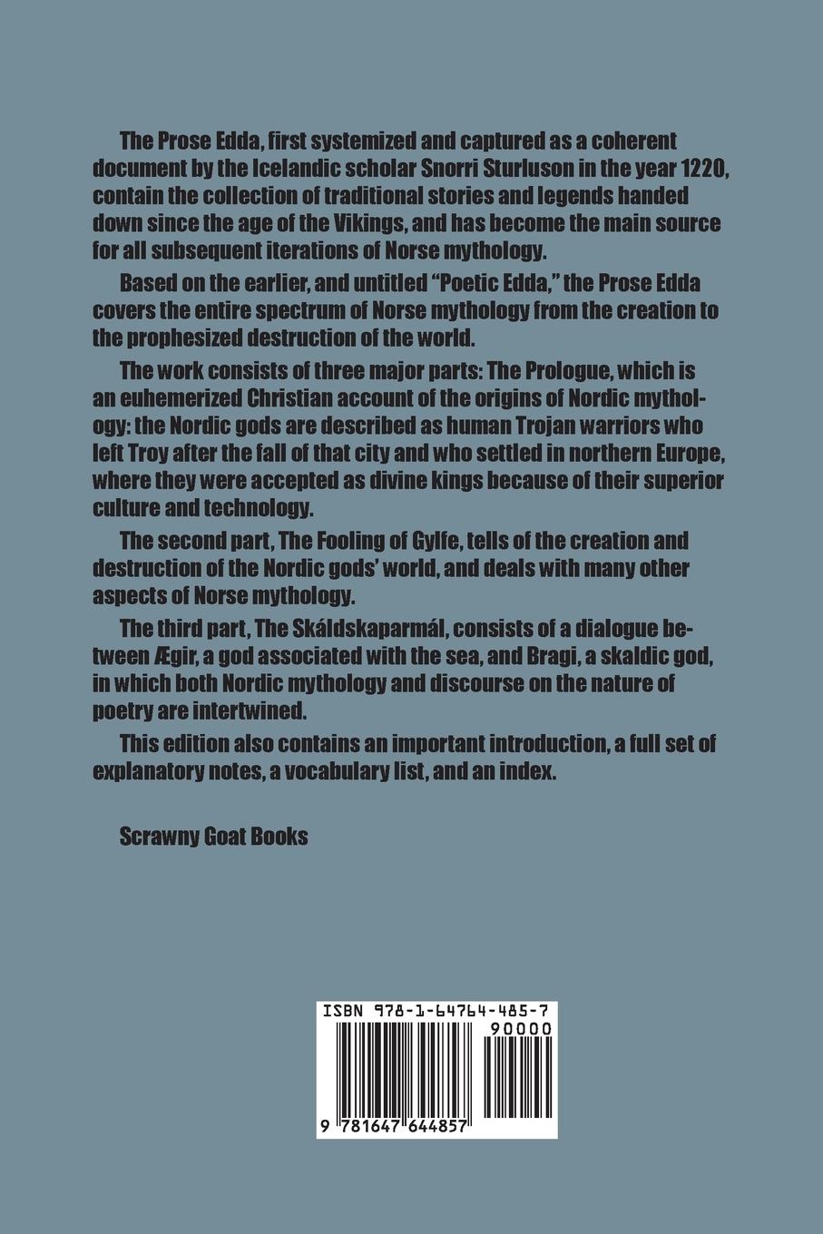 Rückseitencover The Prose Edda