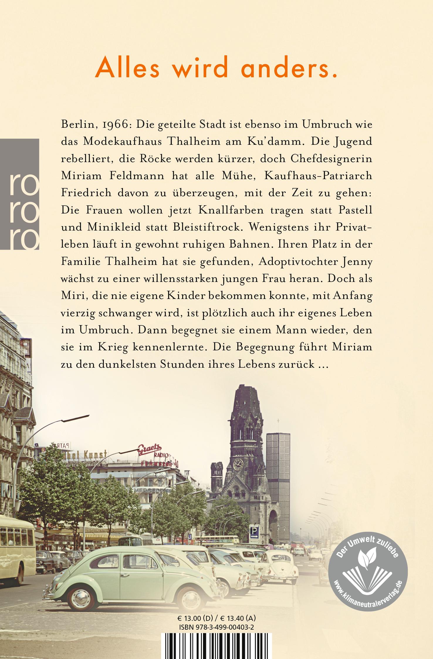 Rückseitencover Die Schwestern vom Ku'damm: Ein neuer Morgen